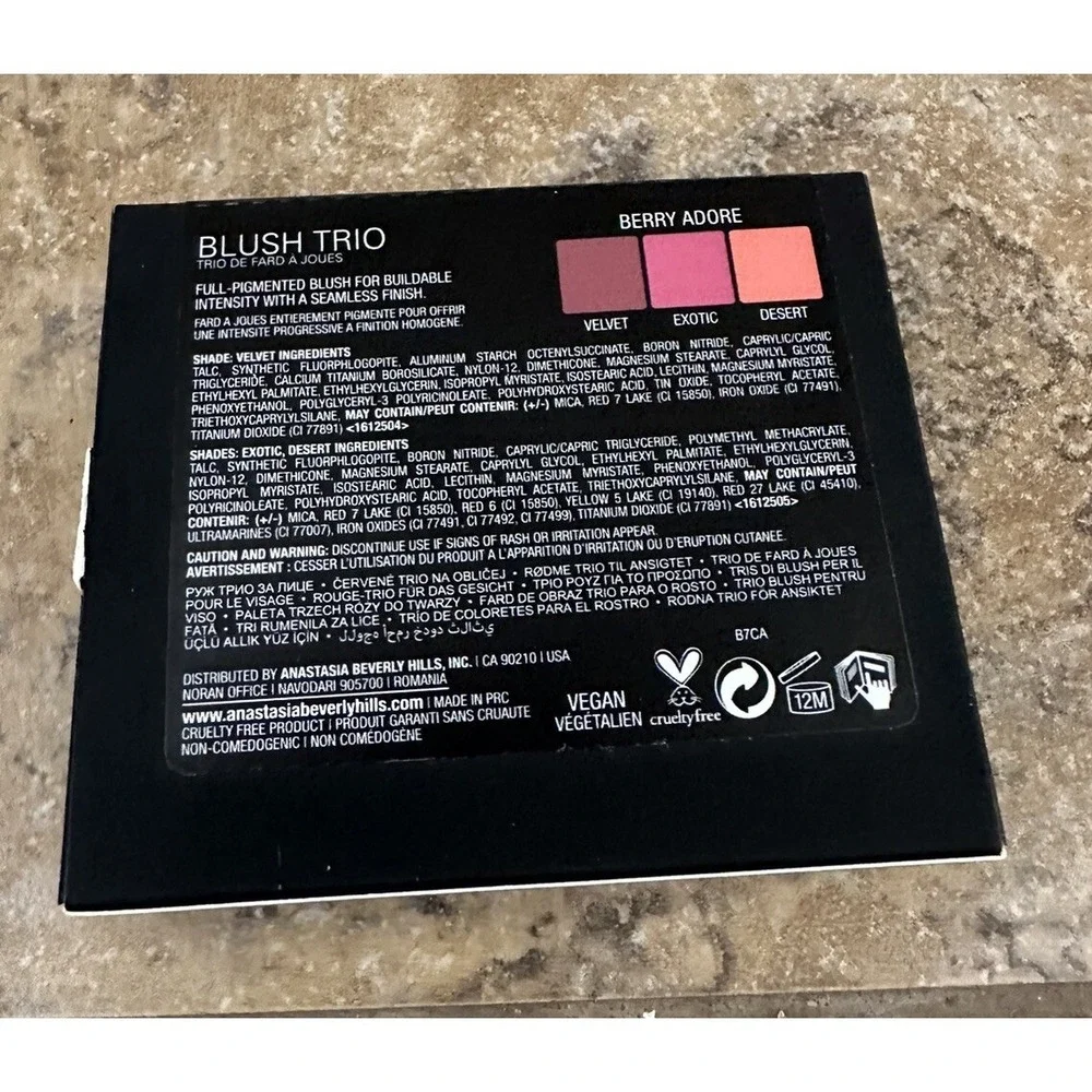 Anastasia Beverly Hills Blush Trio- Berry  Adore shades of Blush